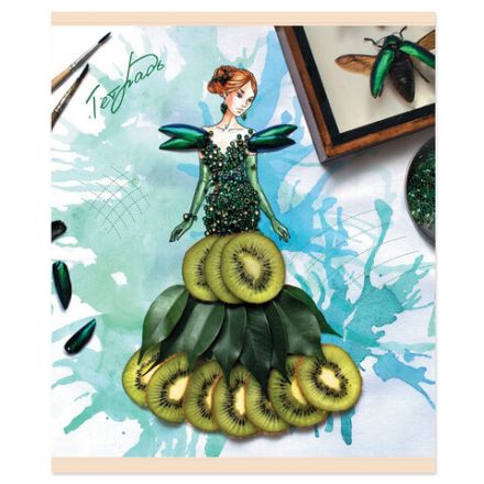 Тетрадь А5, 48 л., ПЗБМ, скоба, клетка, конгрев, выборочный TWIN лак, "Мода-природа" (5 видов), 027464 Тетрадь А5, 48 л., ПЗБМ, скоба, клетка, конгрев, выборочный TWIN лак, "Мода-природа" (5 видов), 027464