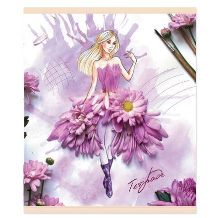 Тетрадь А5, 48 л., ПЗБМ, скоба, клетка, конгрев, выборочный TWIN лак, "Мода-природа" (5 видов), 027464 Тетрадь А5, 48 л., ПЗБМ, скоба, клетка, конгрев, выборочный TWIN лак, "Мода-природа" (5 видов), 027464