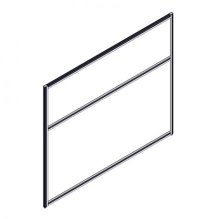 Секция комбинированной перегородки RP115SL140 Серый/Tempo 10 (Серый) 1400х22х1115 Секция комбинированной перегородки RP115SL140 Серый/Tempo 10 (Серый) 1400х22х1115