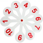 Веер-касса цифры СТАММ от 1 до 20 прямой и обратный счет, ВК15