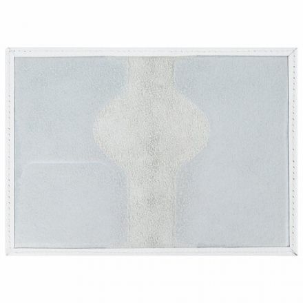 Обложка для паспорта натуральная кожа флоттер, принт "Сердечки", цвет белый, BRAUBERG, 238866