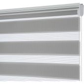 Рулонная штора ARX_день/ночь Бейс Серый 160x180