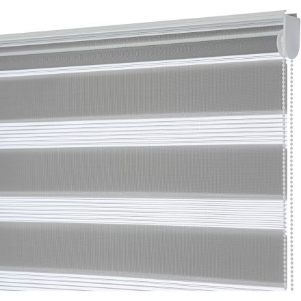 Рулонная штора ARX_день/ночь Бейс Серый 160x180