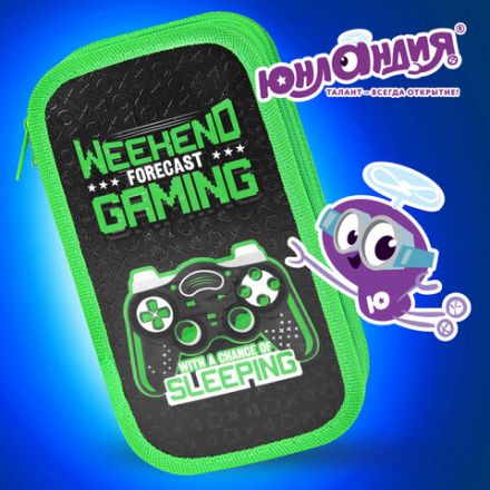 Пенал ЮНЛАНДИЯ, 2 отделения, ламинированный картон, конгрев, 19х11 см, "Gaming", 272294 Пенал ЮНЛАНДИЯ, 2 отделения, ламинированный картон, конгрев, 19х11 см, "Gaming", 272294
