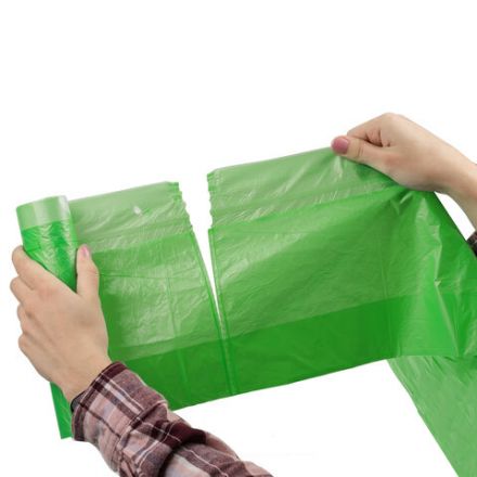 Мешки для мусора биоразлагаемые с завязками LAIMA "ULTRA" 35 л, рулон 20 шт., прочные, ПНД 15 мкм, 50х60 см, 607688