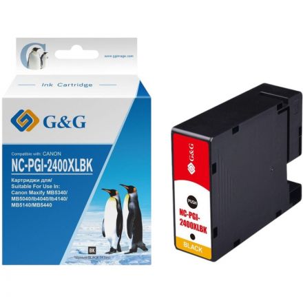 Картридж струйный G&G NPGI-2400XL BK чер. для Canon MAXIFY iB4040/ МВ5040