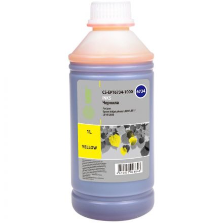 Чернила Cactus CS-EPT6734-1000 T6734 жел. 1000мл для Epson L800
