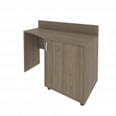 Light Стол (узкий) с тумбой и бортиком С-СТУ-120 (R) Вяз 1200*550/400*750 Light Стол (узкий) с тумбой и бортиком С-СТУ-120 (R) Вяз 1200*550/400*750