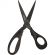 Ножницы Attache Selection Jaguar 190 мм с титановым покрытием лезвий и пластиковыми анатомическими ручками черного цвета