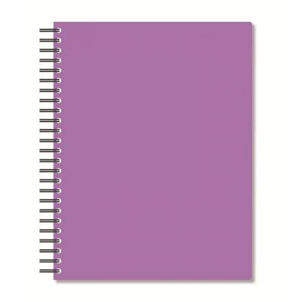 Бизнес-тетрадь А5,96л,кл,спир,пласт,тон.бл. Attache Bright colours Сиренев