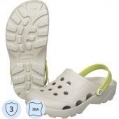 Сабо женские Ола, дымчато-серый/салатовый р.40