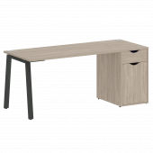 Home Office Стол письменный VR.SP-3-178.1.A Дуб аттик/Антрацит металл 1780*720*750