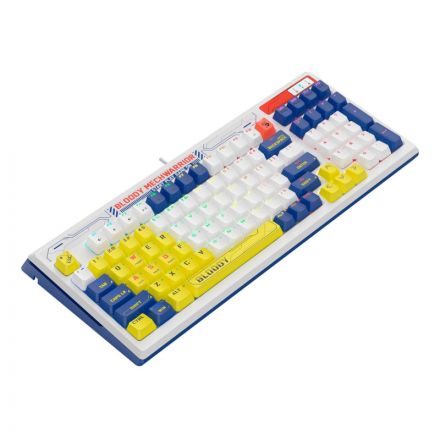 Клавиатура A4Tech Bloody B950 механическая синий/белый USB/LED (B950)