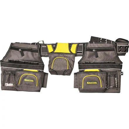 Пояс для инструментов KRAFTOOL INDUSTRIE,2 подсумка,20 карм.,2 петли(38742)