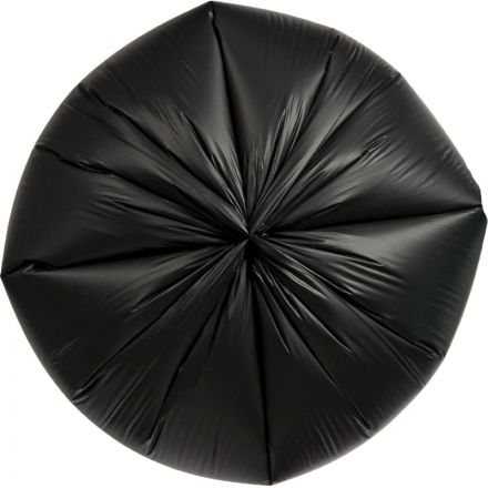 Мешки для мусора на 35 литров EcoСlean Tubus черные (25 мкм, в рулоне 20 штук, 40x70 см)