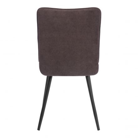 Стул обеденный Bari велюр, коричневый, 6, 46х55х89