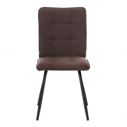 Стул обеденный Bari велюр, коричневый, 6, 46х55х89