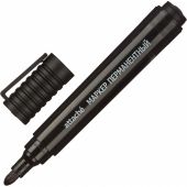 Маркер перманентный полулаковый Attache Economy черный (толщина линии 2-3 мм)