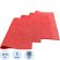 Салфетка хозяйственная микрополимер PVA/PU 35х40 310 г/м2 красный 5 шт/уп