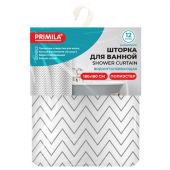 Шторка для ванной ПОЛИЭСТЕР, 180х180 см, кольца в комплекте, УЗОРЫ, PRIMILA (ПРИМИЛА), 700078 Шторка для ванной ПОЛИЭСТЕР, 180х180 см, кольца в комплекте, УЗОРЫ, PRIMILA (ПРИМИЛА), 700078