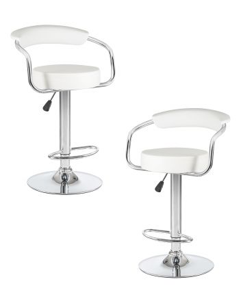 Набор 2 шт Стул барный DOBRIN MARTA, белый