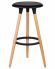 Набор 4 шт Табурет барный DOBRIN ROYCE, ножки светлый бук, цвет чёрный (B-03)