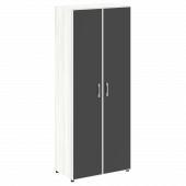 Yalta Шкаф LT.ST-1.10 R black Снежная патина/Стекло black 800*450*1987