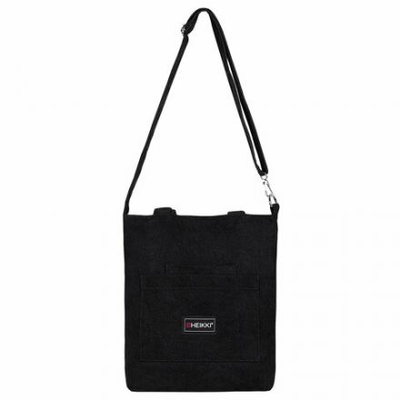 Сумка шоппер HEIKKI VELVET (ХЕЙКИ), вельвет, карманы, 35х32 см, черный, 272437 Сумка шоппер HEIKKI VELVET (ХЕЙКИ), вельвет, карманы, 35х32 см, черный, 272437