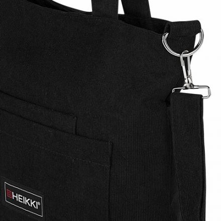 Сумка шоппер HEIKKI VELVET (ХЕЙКИ), вельвет, карманы, 35х32 см, черный, 272437 Сумка шоппер HEIKKI VELVET (ХЕЙКИ), вельвет, карманы, 35х32 см, черный, 272437