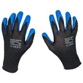 Перчатки нейлоновые SCAFFA "Grip", текстурированное латексное покрытие (облив), размер 8, M (средний), 00-00015294