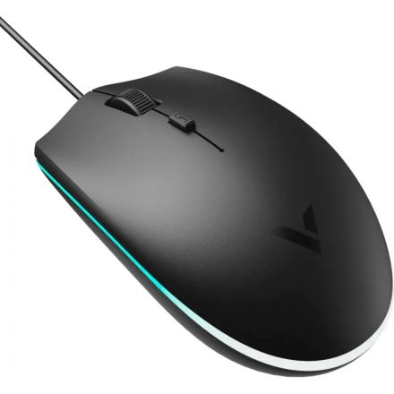 Мышь компьютерная RAPOO игровая проводная V11S, цвет - черный