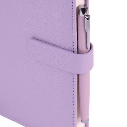 Ежедневник в подарочном наборе 5 в 1, А5, 145x212 мм, BRAUBERG "President", под кожу, 160 листов, сиреневый, 116853