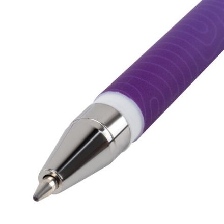 Ручка шариковая с принтом BRAUBERG "МОНСТРИКИ", СИНЯЯ, SOFT TOUCH покрытие, узел 0,7 мм, линия письма 0,35 мм, 144482