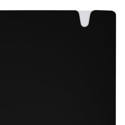 Тетрадь обложка пластик, А5 80 л., гребень мягкий, вырубка для ручки, клетка, BRAUBERG, черный, 405376