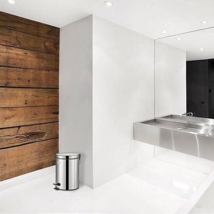 Ведро мусорное с педалью 3 литра "Classic", ЗЕРКАЛЬНОЕ, нержавеющая сталь, со съемным внутренним ведром, LAIMA, 604942