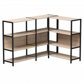 Набор стеллажных систем №14 Everprof EVO 1635x1215x1120 Дуб Соната/Черный