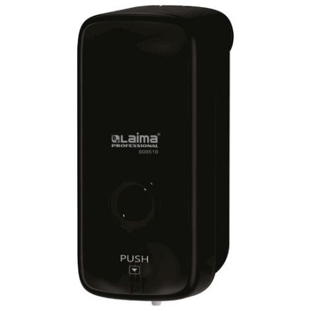 Дозатор для жидкого мыла LAIMA PROFESSIONAL PREMIUM BLACK, НАЛИВНОЙ, 1 л, черный, ABS-пластик, 609519