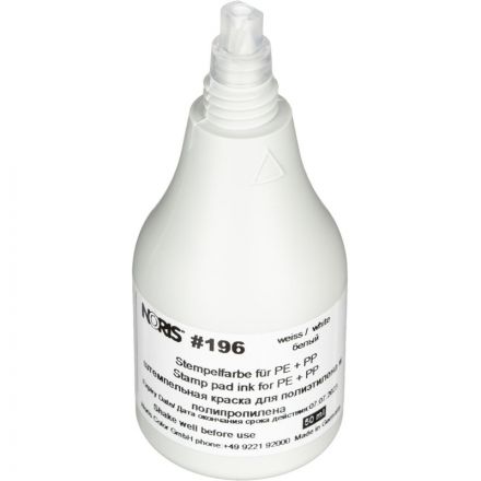 Краска штемпельная спец. 196Сб, белая. для п/п, п/э , 50мл Германия