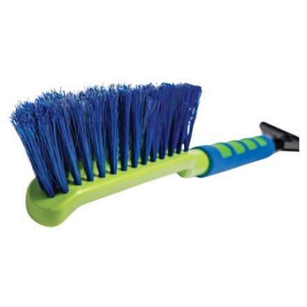 Щетка со скребком для снега автомобильная, мягкая щетина, 42,5 см, OKTAN, А3-01-03