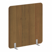 R-line Перегородки на металлических опорах на фетровых подпятниках DP.F-140-150 Орех/Серый металл 1400*18*1500