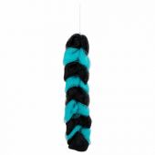 Мочалка для тела КОСИЧКА, нейлоновая с ручками, 80 г (29х6х6 см), ассорти, 9040