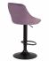 Стул барный DOBRIN LOGAN BLACK, пудрово-сиреневый велюр (MJ9-52) Стул барный DOBRIN LOGAN BLACK, пудрово-сиреневый велюр (MJ9-52)