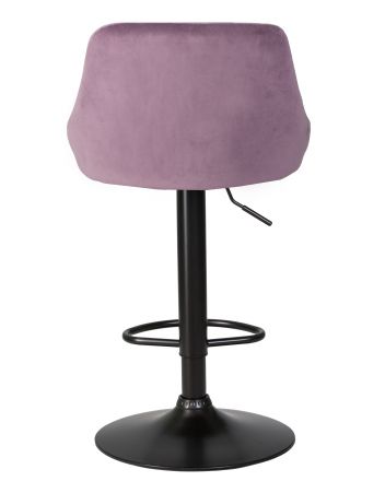 Стул барный DOBRIN LOGAN BLACK, пудрово-сиреневый велюр (MJ9-52) Стул барный DOBRIN LOGAN BLACK, пудрово-сиреневый велюр (MJ9-52)