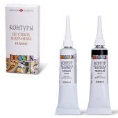 Контуры для работ по стеклу и керамике "Декола", НАБОР 3 цвета, туба по 18 мл, Невская Палитра, 5341375 Контуры для работ по стеклу и керамике "Декола", НАБОР 3 цвета, туба по 18 мл, Невская Палитра, 5341375