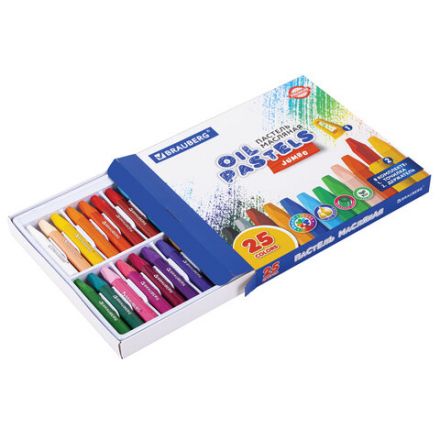 Пастель масляная восковые мелки утолщенные 25 цветов с точилкой и держателем, BRAUBERG PREMIUM, 272712 Пастель масляная восковые мелки утолщенные 25 цветов с точилкой и держателем, BRAUBERG PREMIUM, 272712