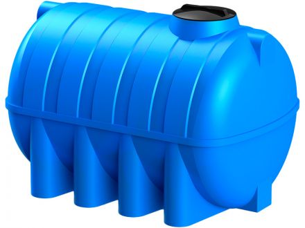 Емкость 2 500л. горизонтальная, с крышкой цв. синий Емкость 2 500л. горизонтальная, с крышкой цв. синий
