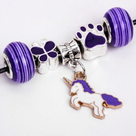 Набор для создания бижутерии и украшений 66 элементов Аметист, бусины, браслеты, подвески, BRAUBERG KIDS, 665289