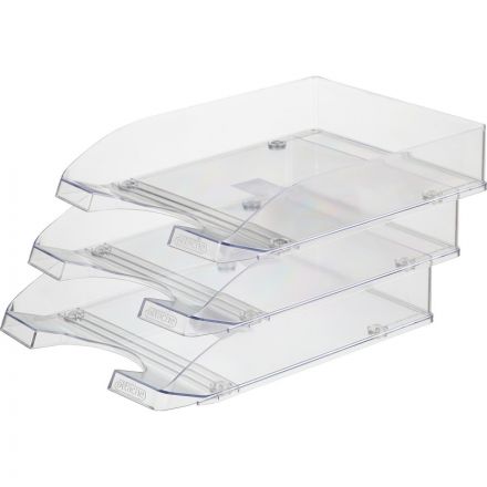 Лоток горизонтальный Attache Line прозрачный 340х255х63мм Лоток горизонтальный Attache Line прозрачный 340х255х63мм