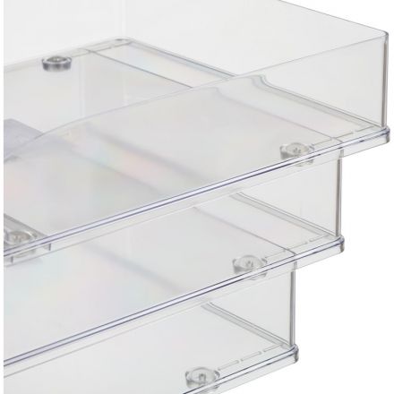 Лоток горизонтальный Attache Line прозрачный 340х255х63мм Лоток горизонтальный Attache Line прозрачный 340х255х63мм