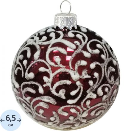 Шар Вьюнок-веточка морозная, 65 мм., в подарочной упаковке КУ-65-18470